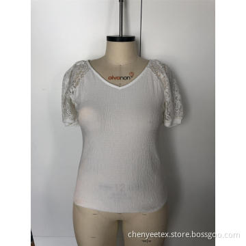 Lace cuff insert shoulder design